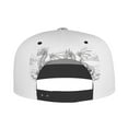 thumbnail image 5 of Flat Bill Trucker Hats for Women Men - Dragon Nest Sketch Adjustable Flat Baseball Cap Snapback Hats Dad Hats for Men, 5 of 7