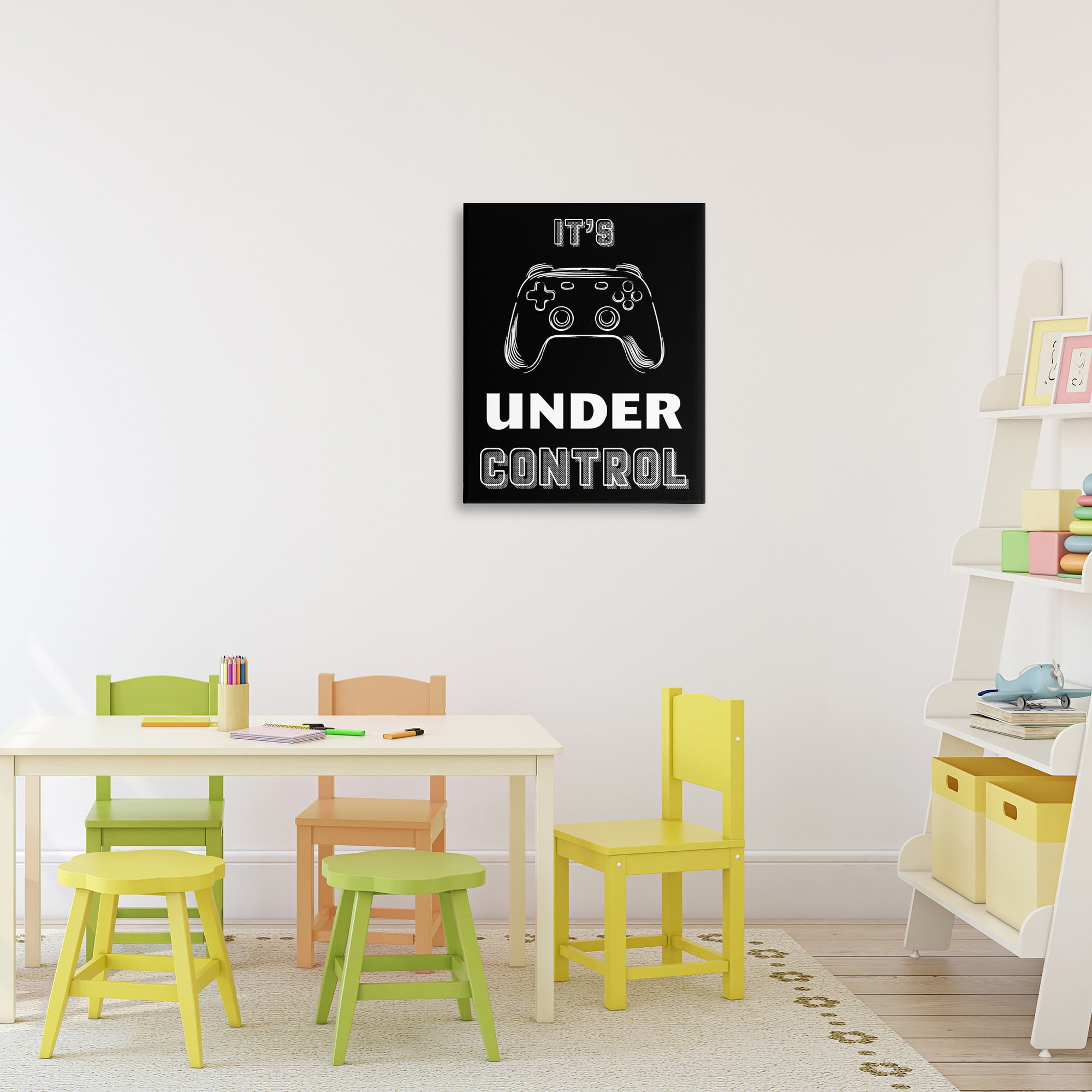 Stupell Industries Under Control Gamer Canvas Wall Art, design by Marcus Prime
