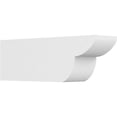 thumbnail image 1 of Ekena Millwork RFTP06X08X24CRE 8 x 6 x 24 in. Standard Crestline Architectural Grade PVC Rafter Tail, 1 of 1