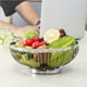 thumbnail image 2 of Toystoory Cesta de fruta de acero inoxidable 201, frutero hueco, cesta de almacenamiento de alambre de Metal multiusos para sala de estar, oficina, cocina Mostrada Numero 3 Toystoory HA026376-03, 2 of 6