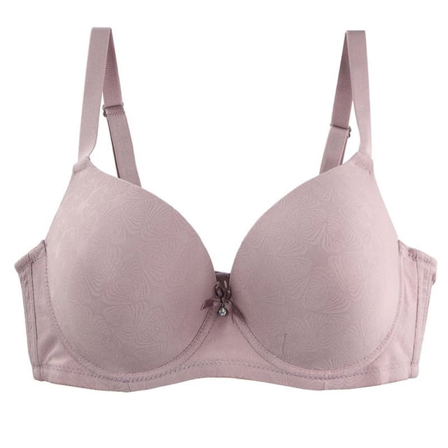 WRKEKC Bras for Women Plus Size Underwire Bra with Jacquard Design and Full Coverage for CDE Cup