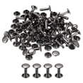 thumbnail image 1 of Unique Bargains 50 Sets Leather Rivets 8mm Double Cap Rivets 12mm Height Studs Gun-black, 1 of 5