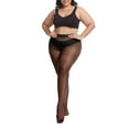 thumbnail image 2 of Charmgo Tights for Women Clearance, Women's Plus Size 15D Xxxl Nylon Iicrease Breathable Elastic Thin Oversized Stockings Opaque Tights Compression Stockings for Women Black, 2 of 2