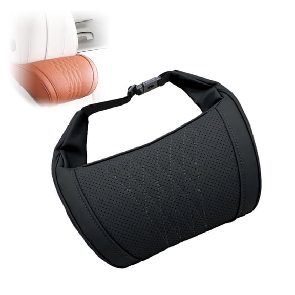 Universal Memory Foam Car Headrest Neck Pillow, 3D Contoured Support, Memory Foam Car Neck Pillows, Ergonomic Support Auto Neck Cushion for Long Road Trips and Pain Relief