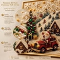 thumbnail image 4 of Clearance! Premium 3D Pearl Christmas Wall Art Kit, Luxury Flocked Canvas DIY Holiday Decor with Pearl Beads, Christmas Craft Gift for Adults (Train), 4 of 7