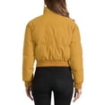 thumbnail image 3 of INSPIRE CHIC Women's Winter Bomber Jacket Outwear Baggy Padded Cropped Coats XL Dark Yellow, 3 of 6