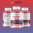 thumbnail image 5 of Healblend Neuro Plus Brain Booster Gummies – Focus, Memory & Clarity Support with Vitamin B12, Folate, B6, Phosphatidylserine – Strawberry Flavor – 60 Gummies (3-Pack), 5 of 5