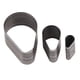 thumbnail image 1 of Juego De 3 Uds De Cortadores Artesanales De Cuero DIY, Molde De Cuchillo, Plantilla De Troquel, Herramienta De Troquelado De Corte Para Etiqueta De Patrón De Cuero O Cartón(Teardrop), 1 of 11