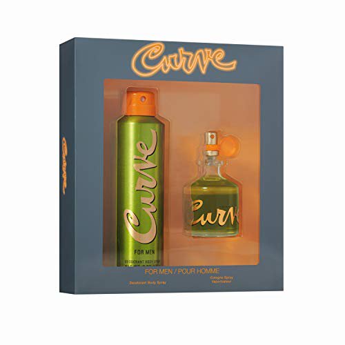 Curve Ensemble de Cologne pour Hommes, Déodorant Vaporisateur Corporel & Vaporisateur de Cologne, Parfum Décontracté Jour Ou Nuit, Bois Épicé Parfum Magnétique, Ensemble de 2 Pcs