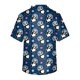 thumbnail image 3 of Men's Printing Short Sleeve V-neck Working Blouse Chest Pocket Carer TopL, 3 of 3