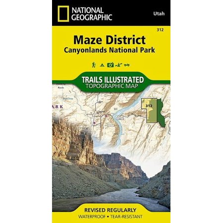 National Geographic Trails Illustrated M Maze District: Canyonlands National Park Map, Book 312, (Paperback)