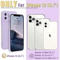 thumbnail image 2 of Compatible with iPhone 12 Case 6.1 inch for Women Girls, Cute Luxury Love Heart [Soft Anti-Scratch Full Camera Lens Protection] Silicone Girly Shockproof Phone Case for iPhone 12-Purple, 2 of 13