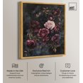 thumbnail image 2 of Vintage Dark Roses Canvas Gothic Art Prints by Art Remedy, Gold Frame, 24 x 30, 2 of 7