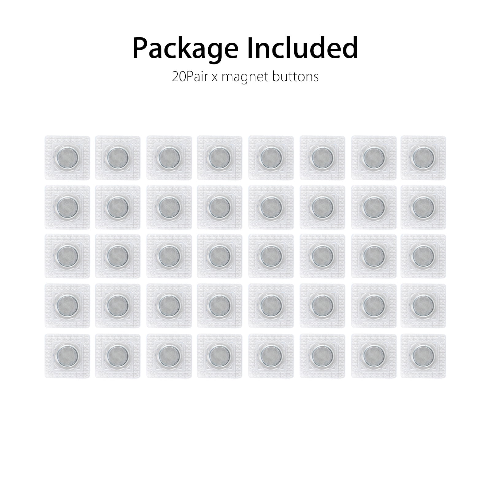 10 Pairs Invisible Hidden Sew Magnetic Snap Magnet Fastener for Handbag Clothing