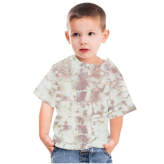 TAGOLD Toddler Girls Boys Summer Blouses Tops,Shirts For Kids Short Sleeve Graphic T-Shirt Round Neck Crop Top For 3-14 Years Girls And Boy T-Shirt Tee