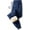 Blue, variant on Fleece Lined Winter Pants for Men Women,Sherpa Lined Sweatpants with Pocket | Warm Sherpa Lining,Adjustable Drawstring Waist,Secure Zipper Pockets,Comfortable Winter Fit