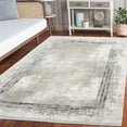 thumbnail image 4 of Grey Geometric Area Rugs for Living Room Washable Rugs Boho Moroccan Area Rug Soft Neutral Geometric Bohemian Carpet Distressed Indoor Rug for Bedroom Dining Room Office Foldable Nonslip Rug, 4 of 9
