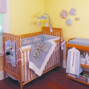 Mod Flowers 4-Piece Crib Bedding Set