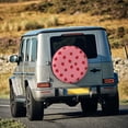thumbnail image 5 of KLL Strawberries Pattern 14-17 inch Spare Tire Cover Universal Wheel Protector for Truck SUV Trailer Camping Rv Tire Covers-15 inch, 5 of 6