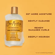 SheaMoisture Raw Shea Butter Deep Moisturizing Shampoo for Dry, Damaged or Transitioning Hair Raw Shea Butter with Argan Oil for a Healthy Glow ,13 Fl oz