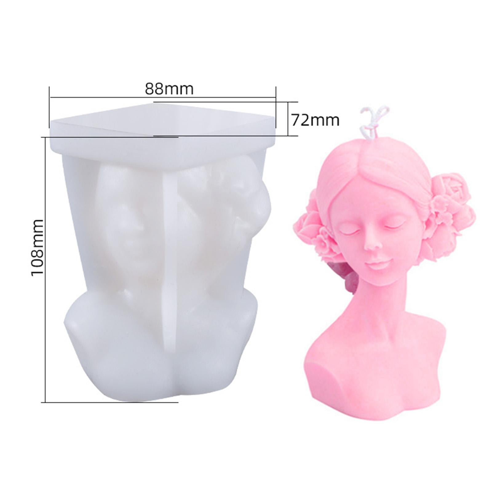 FVDPWYE 2pcs 3D Female Body Candle Molds Candle Making Bee Wax Moulds DIY Clay Craft