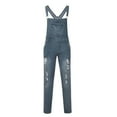 thumbnail image 6 of cllios Bib Overalls for Men Denim Big and Tall Outdoor Work Heavy-duty Jeans Jumpsuits Classic Pocket Skinny Overalls, 6 of 9