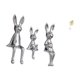 thumbnail image 5 of Escultura De Figura De Familia De Conejos Con Adorno Abstracto De Hoja De Metal Para Escritorio, Mesa, Armario, Estantería, Bar, Decoración De Centro De Mesa Del Hogar, 5 of 8