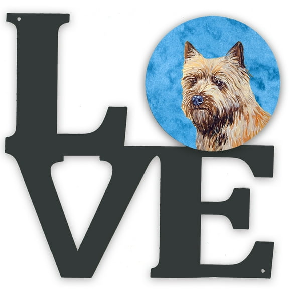 Blue Cairn Terrier Metal Wall Artwork LOVE