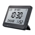 thumbnail image 2 of Reloj despertador Azan, reloj de oración musulmán islámico, calendario decorativo con 8 sonidos de oración. Pantalla en blanco y negro, 2 of 9