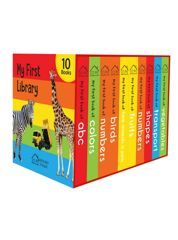 My First Library : Boxset of 10 Board Books for Kids (Multiple copy pack)