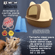 thumbnail image 2 of KE WOOW Arenero para Gato Grande con Orejas, Cerrado, Cama para Gato,, Cama para Perro, Caja de Arena para Gatos con Pala, Puerta Frontal, Cat Litter Placa para gato y tapete de silicon, color Café KE WOOW Arenero cara de gato, 2 of 9