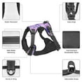 thumbnail image 3 of Vsdgher Violet Pattern Dog Harness,No Pull Pet Harness with Soft Padded Handle,Adjustable Reflective Vest with 2 Buckles,4 Slide Buckles,S-XL Large, 3 of 5