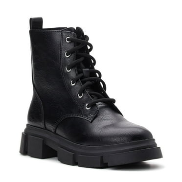 Wonder Nation Little & Big Girls Lug Sole Combat Boot, Size 13