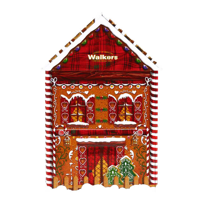 Walkers Gingerbread House Shortbread Cookie Tin 8.8 oz each (3 Items