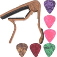 thumbnail image 1 of 1 Set of Guitar Capo Electric Guitar Picks Tone Modified Clip Ukulele Capo, 1 of 9