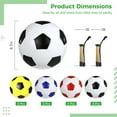 thumbnail image 4 of 12 balones de fútbol, tamaño oficial 5, con bombas y agujas, balones de fútbol para entrenamiento y práctica en interiores y exteriores, balones deportivos para pequeños, adolescentes y adultos, 4 of 5