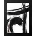 thumbnail image 2 of OnRei 19x24 Black Modern Framed Museum Art Print Titled - Strokes 1, 2 of 5