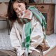 thumbnail image 2 of Bufanda a cuadros de invierno Bufanda de imitación de cachemira con borlas estampadas Fashi, 2 of 5