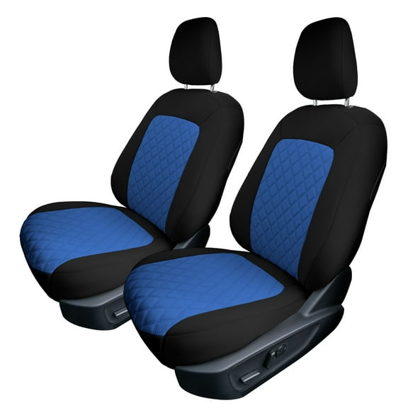For 2021-2024 Ford Bronco Sport FH Group Neoprene Custom Fit Seat Covers Water Resistant Blue - Front Set