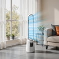 thumbnail image 3 of Ktaxon Smart Bladeless Fan, 38" Bladeless Tower Fan with BLDC Motor, Quiet Oscillating Tower Fan with Remote, Portable Cooling Fan with 8H Timer, 12 Speed, 3 Modes, Ideal for Home, Bedroom, Office, 3 of 8
