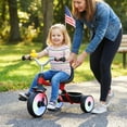 thumbnail image 2 of Babyjoy 3-in-1 Kids Tricycle with Lighted Wheels Folding Toddler Trike with Adjustable Seat Red, 2 of 10