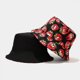 thumbnail image 2 of Unisex 100% Algodón Packable Bucket Hat Sun Hat Colores Lisos Para Hombres Mujeres Feliz Sencillez, 2 of 3