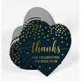 thumbnail image 3 of Inkdotpot Pack Of 100 Real Gold Foil Paper Tags Thanks For Celebrating The Bride To Be Bridal Shower Favor Hang Tags, 3 of 6