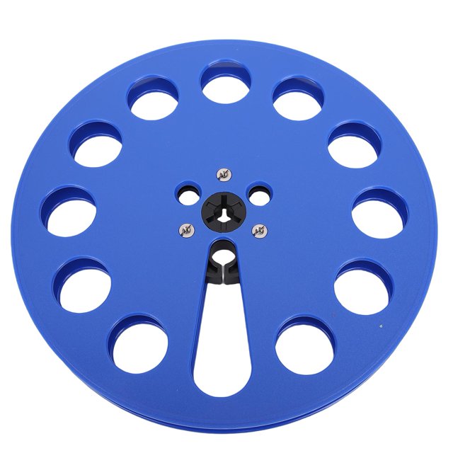 1/4 7 Inch Takeup Reel, for Reel to Reel Tape Player, Empty Tape Reel with 12 Holes, Long Play Analog Recording Tape Reel, Open Reel Audio Takeup Reel, Empty Tape Reel