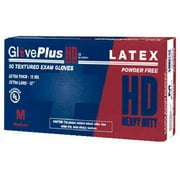 Ammex GPLHD86100 GPLHD86100 Thick Latex Gloves-Large 50/Bx
