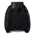 thumbnail image 2 of SWSMCLT Men's Lightweight Hooded Sweatshirts Long Sleeve Hoodie Fall Soft Camo Fitted Drawstring Fashion Streetwear Black 42, 2 of 4
