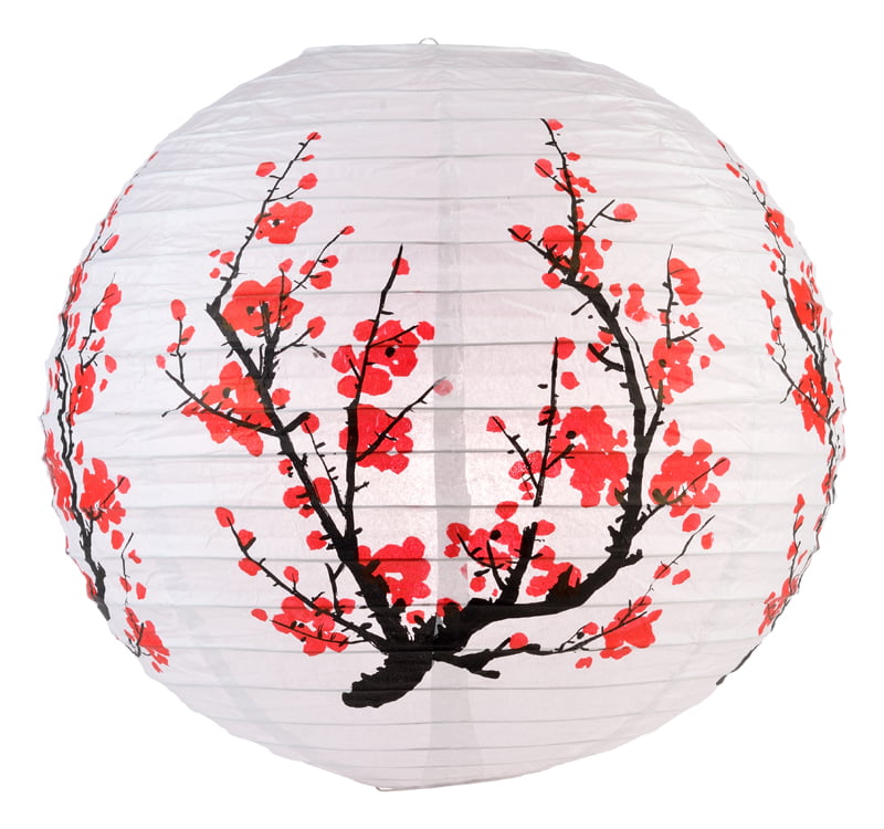 14 Japanese Plum Tree Paper Lantern