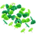 thumbnail image 1 of Chinchetas de hoja verde Qnmwood (30 unidades) para tablones de anuncios y tableros de corcho, 1 of 6