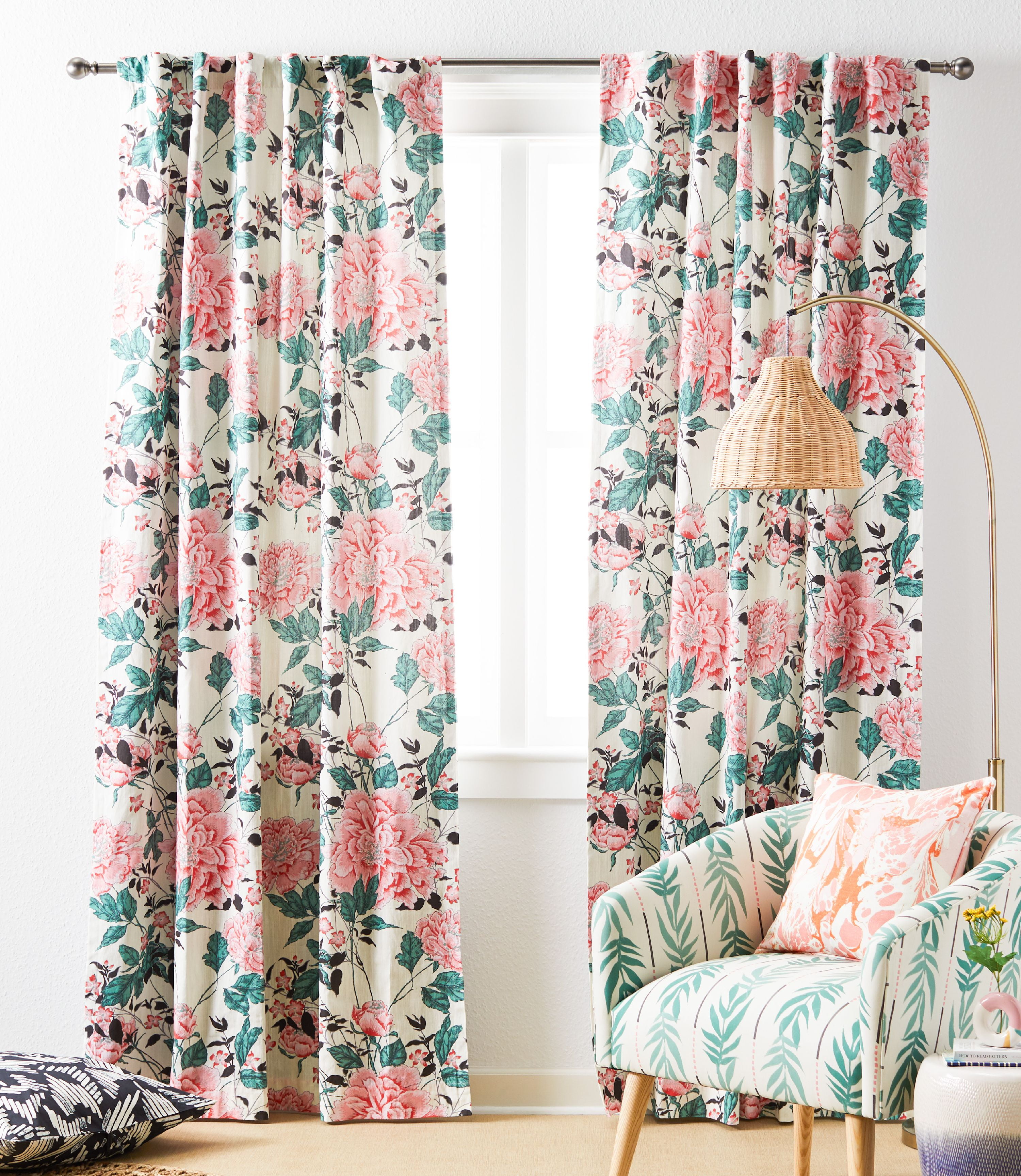Vintage Floral Curtain Panel Pair By Drew Barrymore Flower Home