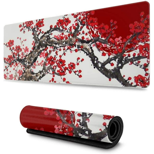 Cherry Blossom Tree Large Mouse Pad Keyboard Pad Long Extended Multipurpose Computer Game Mouse Mat